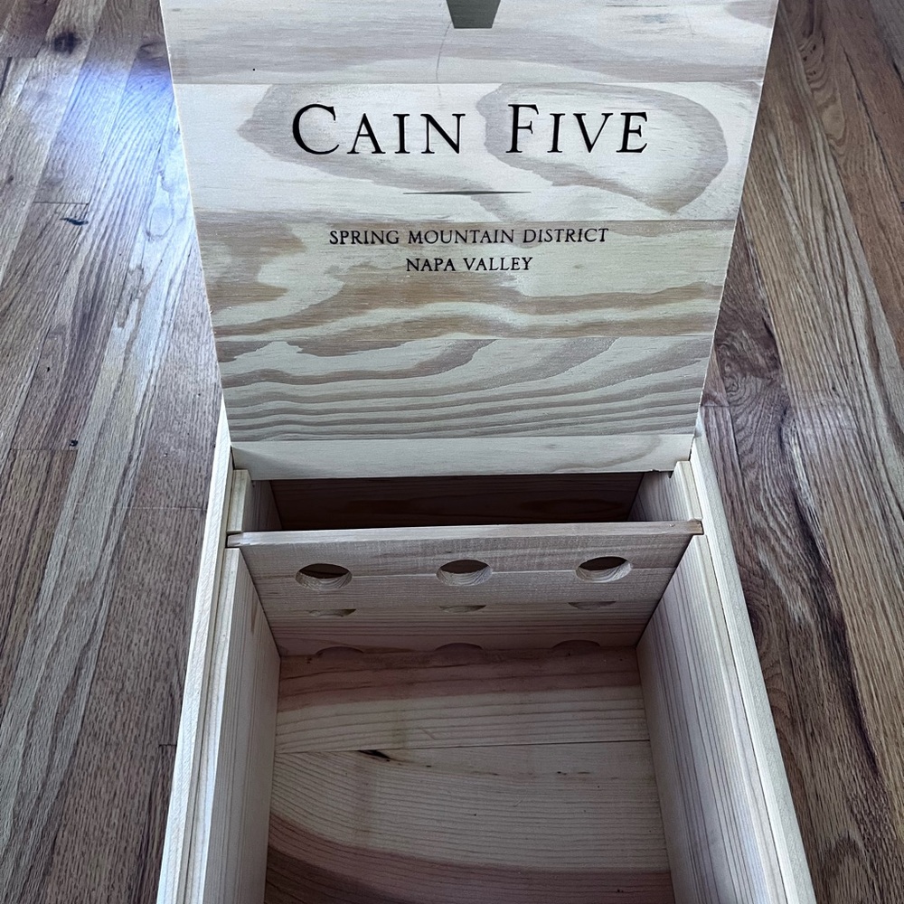 Cain Five Wooden Wine Box